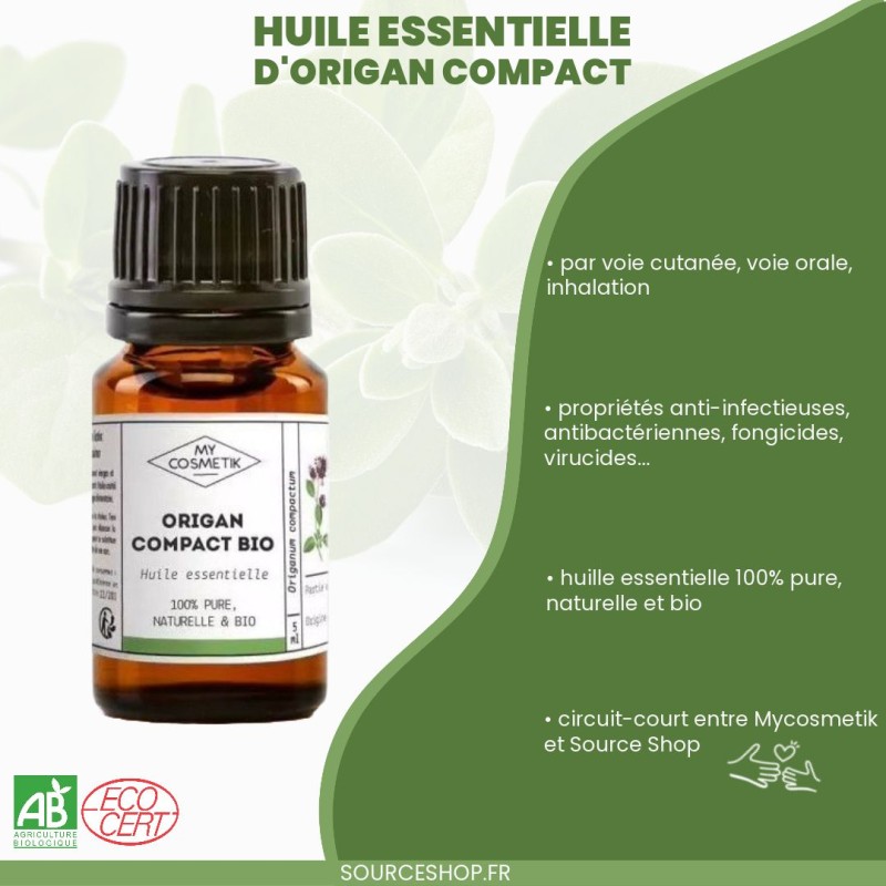 Huile essentielle d'Origan Compact BIO - MyCosmetik