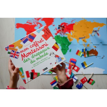 Mon coffret Montessori des drapeaux du monde - Nathan