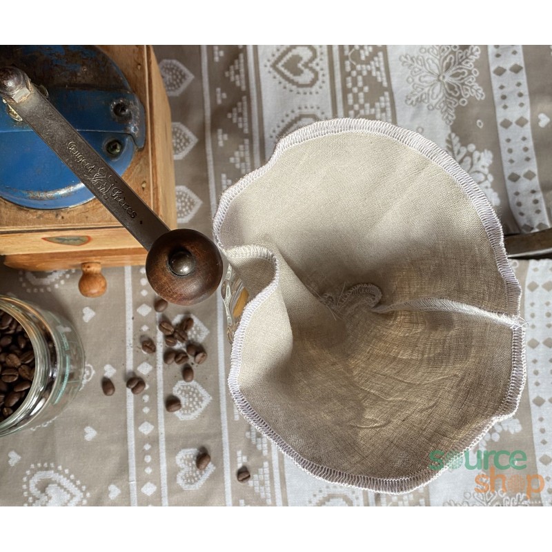 Filtre à café en tissu réutilisable avec manche | 100% artisanal et  écologique