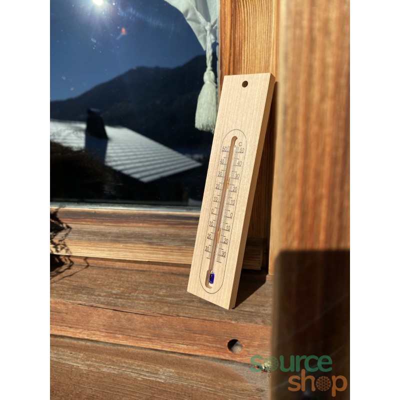Thermomètre en bois de Hêtre du Jura - Artisanal & Local