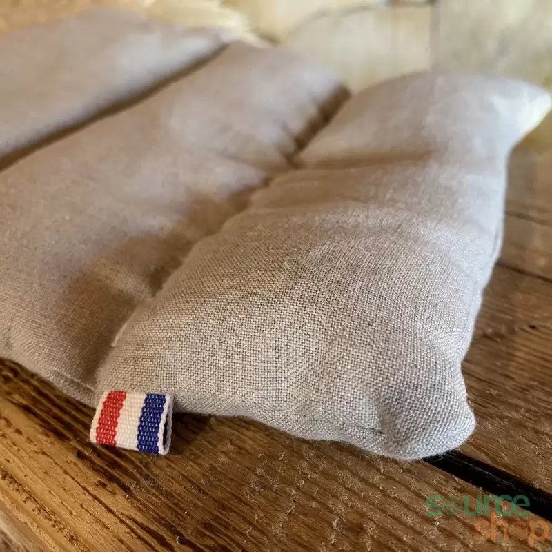 Coussin bouillotte BIO graines de lin - Artisanal & Français