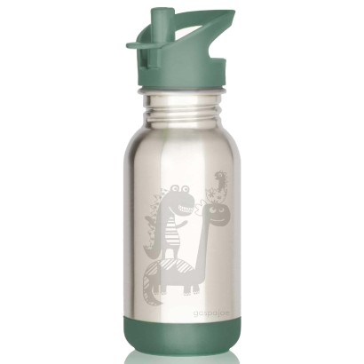 Gourde inox pour enfants Loopy Dinosaures - 400ml - Gaspajoe