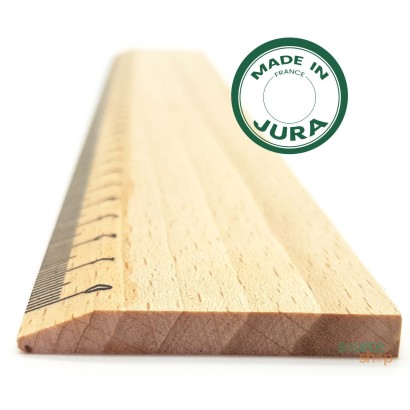 Règle en bois de Hêtre du Jura - 30cm - Artisanal & Local