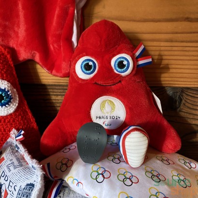 Peluche mascotte officielle Jeux Paralympiques Paris 2024