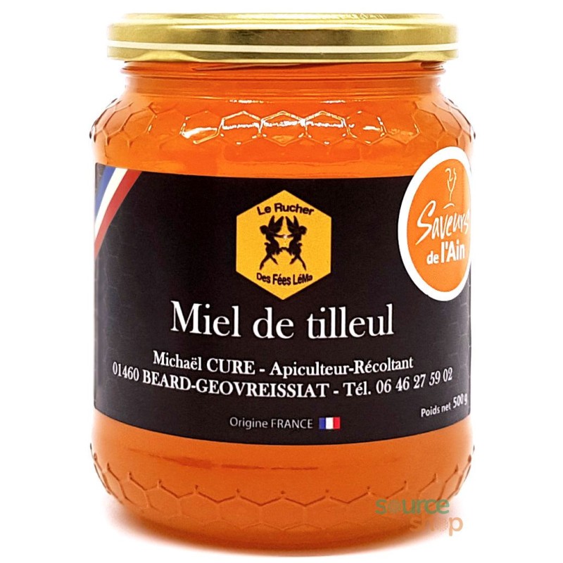 Miel de tilleul du Haut-Bugey - 500g - Le Rucher des Fées Léma