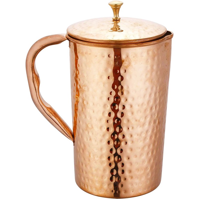 Carafe à eau en cuivre martelé - 1.5L