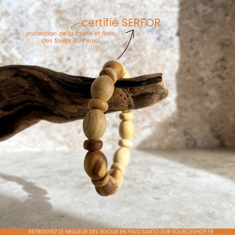 Bracelet en Palo Santo - Protection