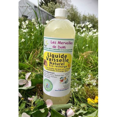 Liquide vaisselle à la cendre & Orange douce BIO - consigne - Les Merveilles de DoMi