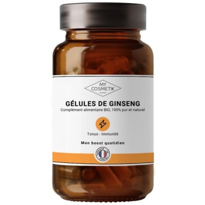 Gélules de Ginseng BIO - 60 gélules - MyCosmetik