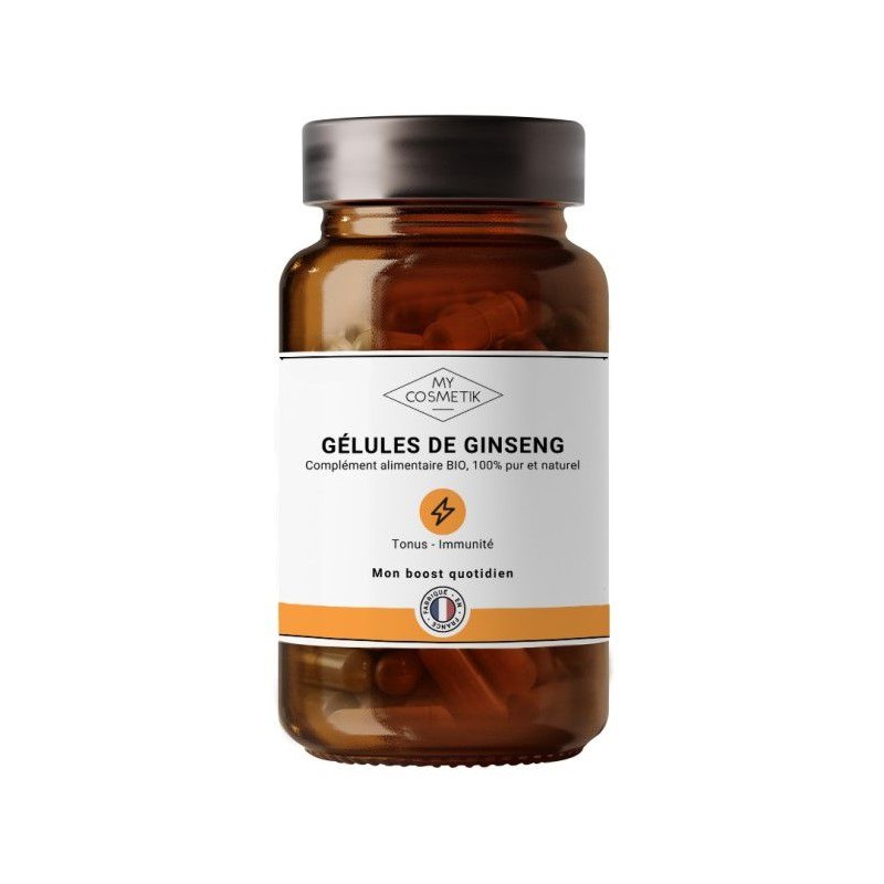 Gélules de Ginseng BIO - 60 gélules - MyCosmetik