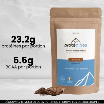 Whey Protéine Cacao - 750g - Protéalpes