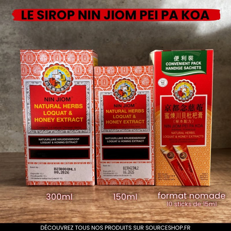 Sirop Nin Jiom Pei Pa Koa contre la toux - 150ml ou 300ml