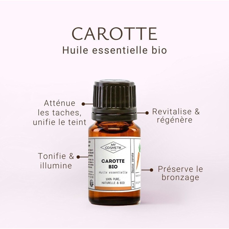 Huile essentielle de Carotte BIO - MyCosmetik