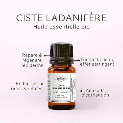 Huile essentielle de Ciste Ladanifère BIO - MyCosmetik