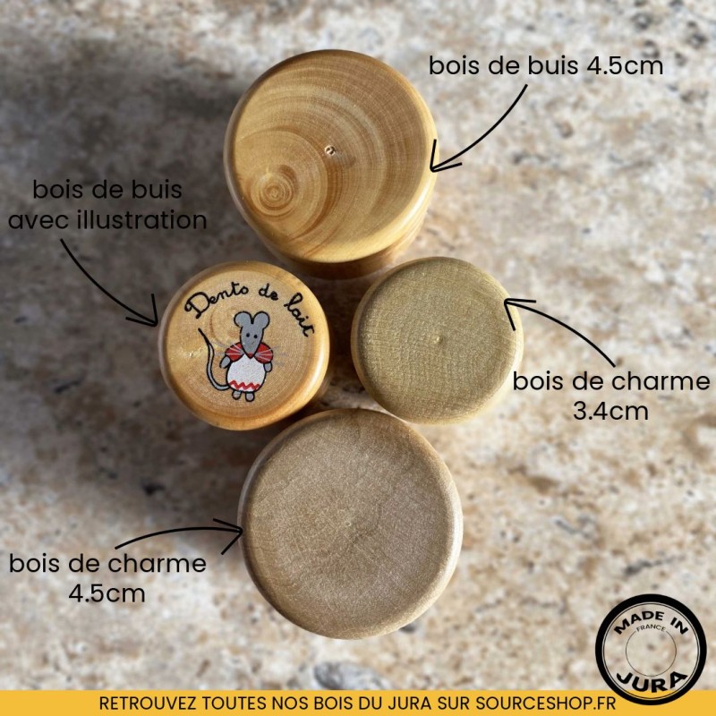 Boîte à dents de lait en charme du Jura - Artisanale & Locale