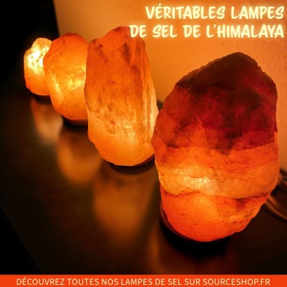 Véritable lampe de sel de l'Himalaya