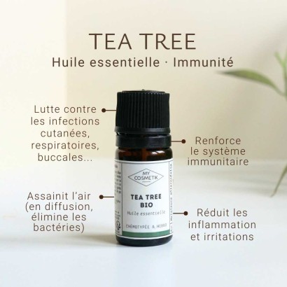 Huile essentielle d'Arbre à Thé BIO - Tea Tree - MyCosmetik