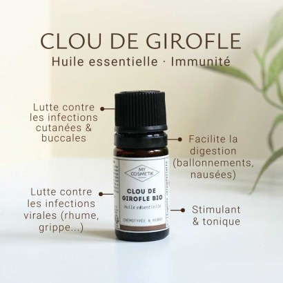 Huile essentielle de Clou de Girofle BIO - MyCosmetik