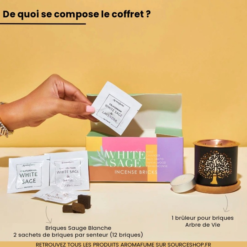 Coffret d'encens Sauge Blanche - Aromafume