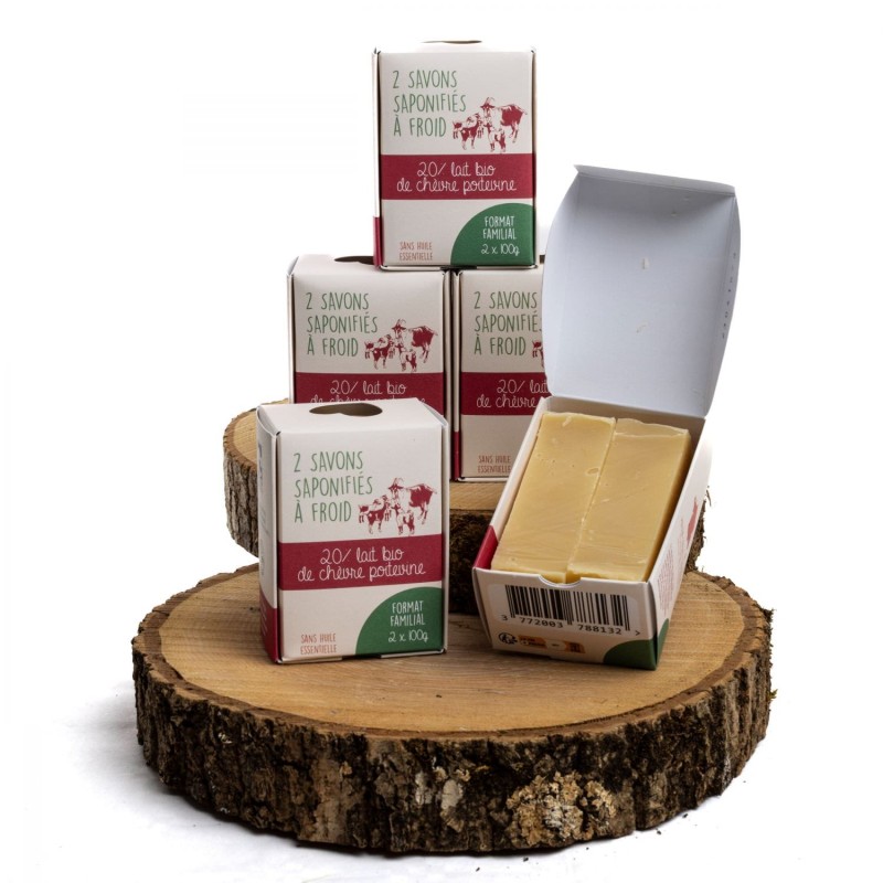 Savon lait de chèvre frais BIO - 200g - Maison Sidonie Champagne