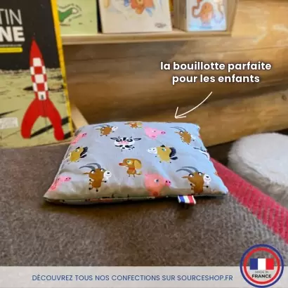 Coussin bouillotte de noyaux de cerises - Artisanal & Français