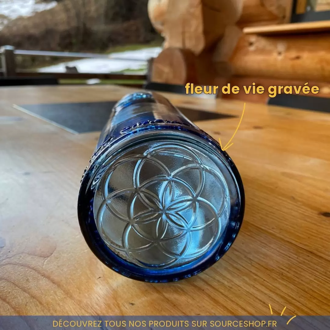 Bouteille en verre Gratitude - 1200ml - OmWater