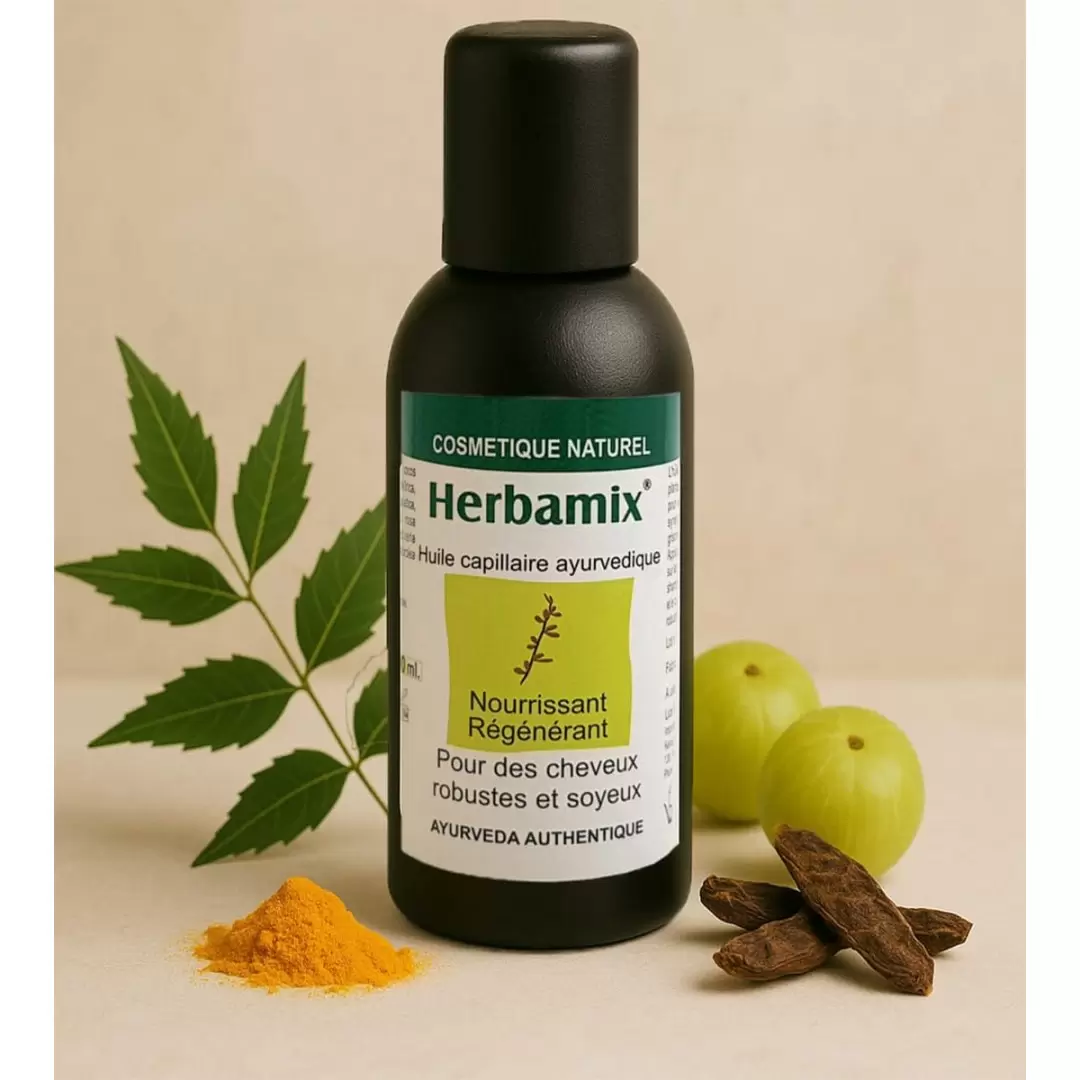 Huile capillaire ayurvédique aux 15 plantes - 100ml - Kerala Nature