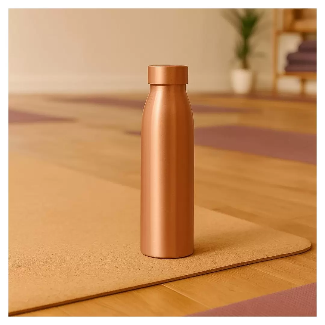 Gourde en cuivre poli mat - 950ml