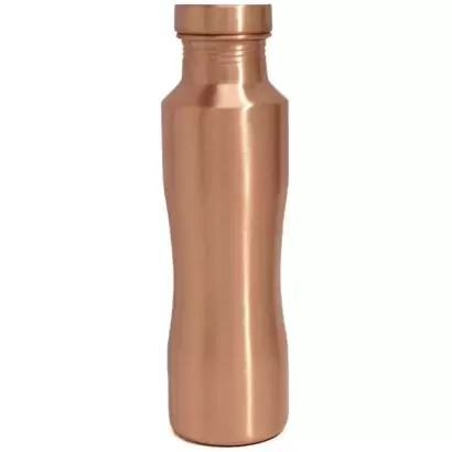 Gourde en cuivre poli mat courbée - 950ml