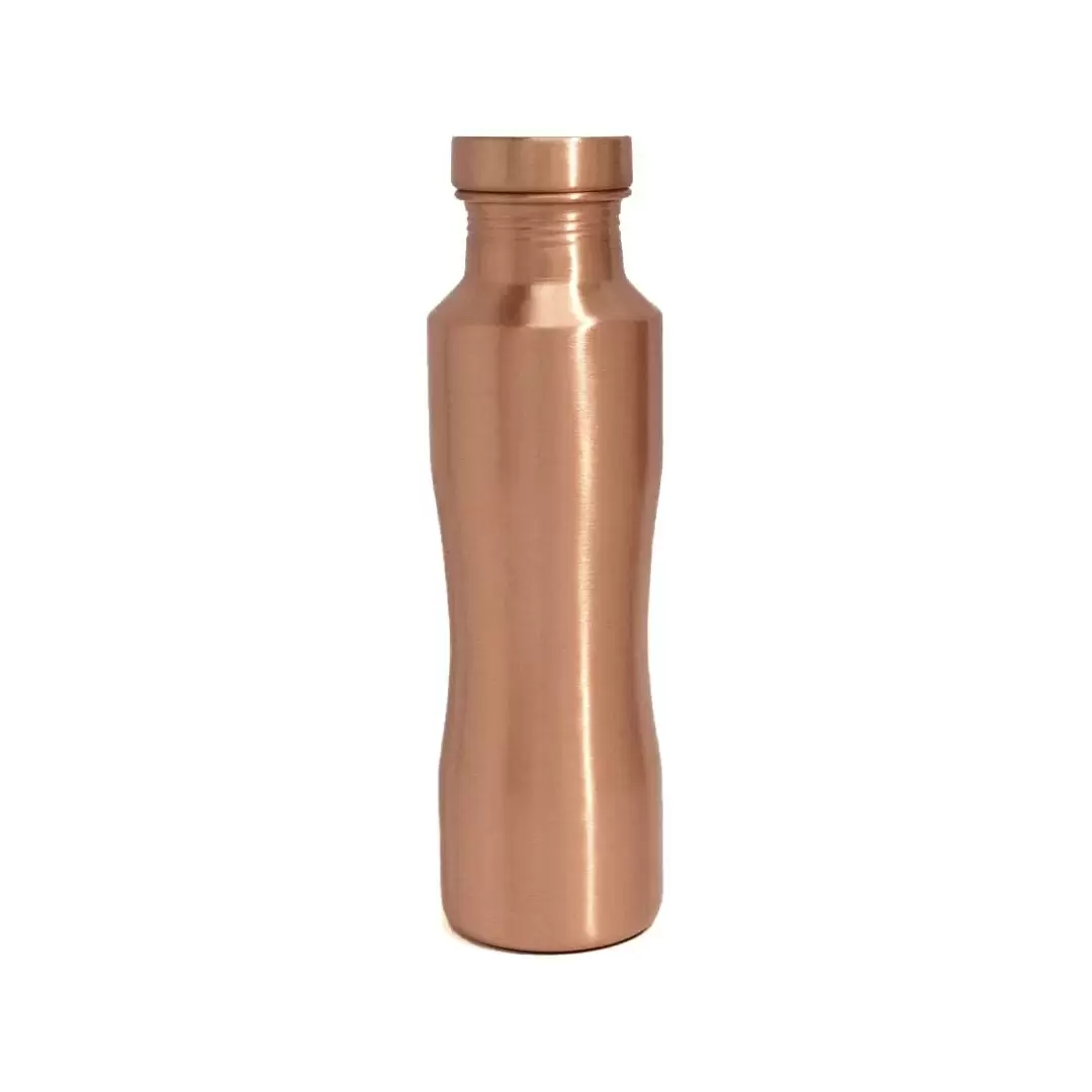 Gourde en cuivre poli mat courbée - 950ml