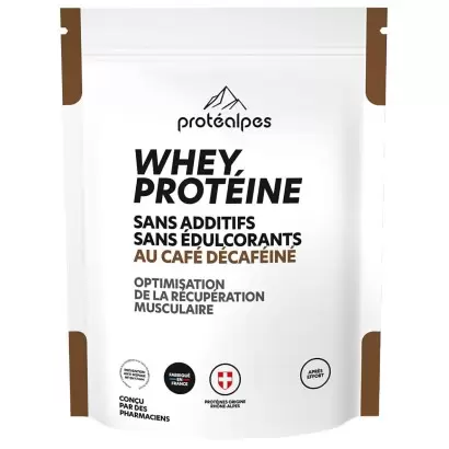 Whey Protéine Café Décaféiné - 750g - Protéalpes