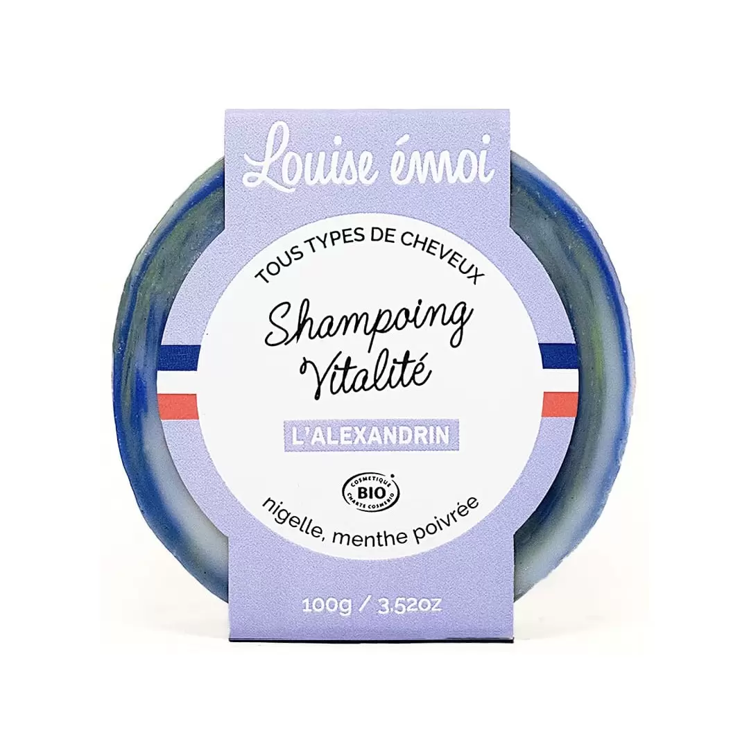 Shampooing solide BIO "L'Alexandrin" à la nigelle tout type de cheveux - Louise émoi