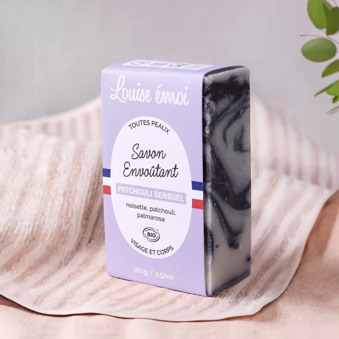 Savon au Patchouli Bio - Patchouli Sensuel - 100g - Louise émoi