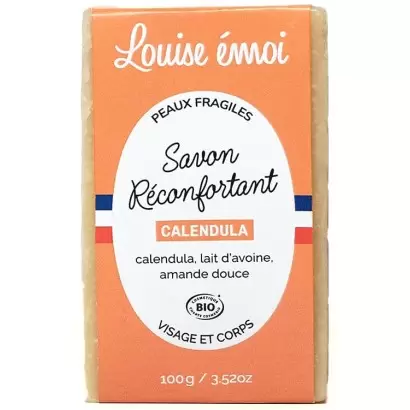 Savon solide Calendula et Lait d'avoine Bio - 100g - Louise émoi