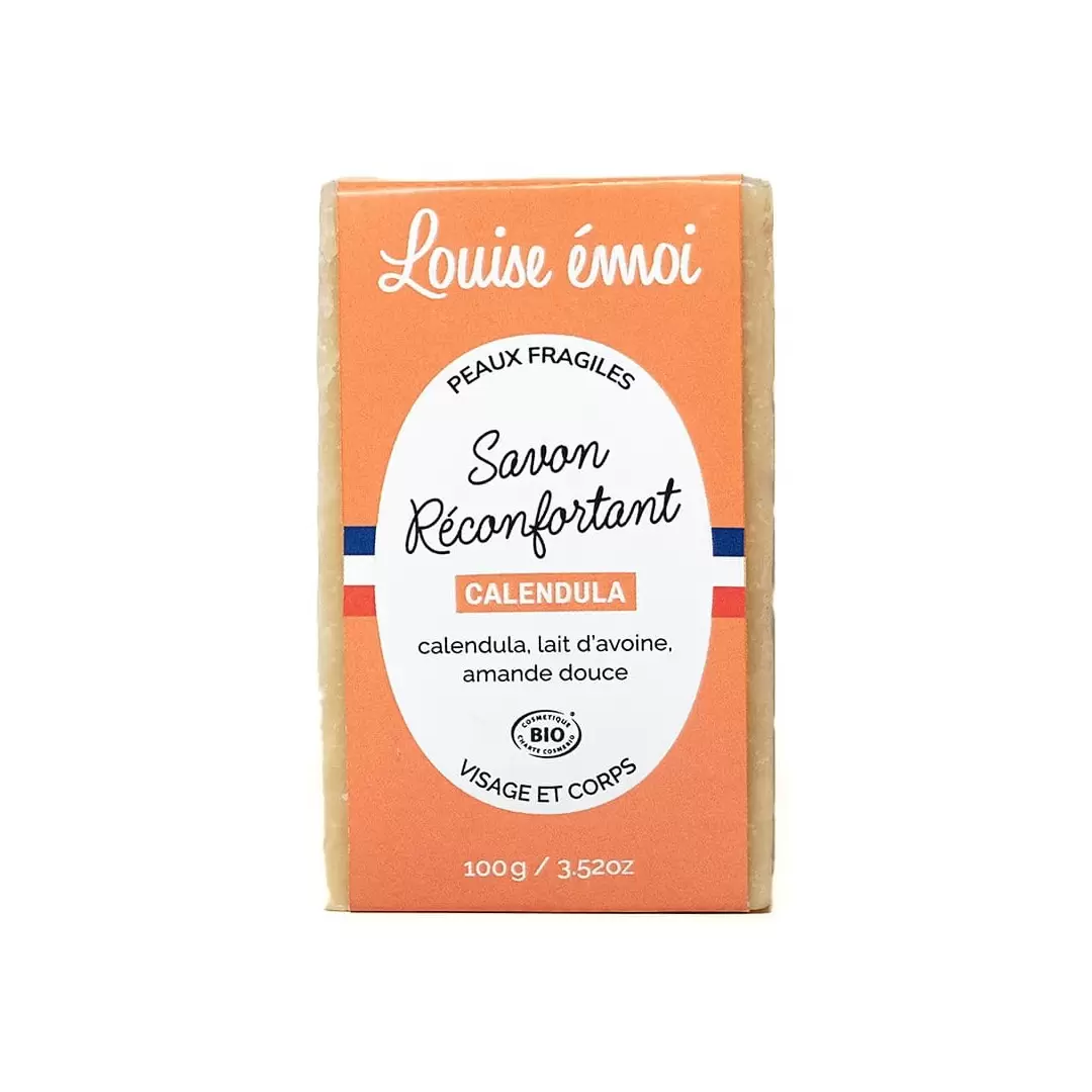 Savon solide Calendula et Lait d'avoine Bio - 100g - Louise émoi