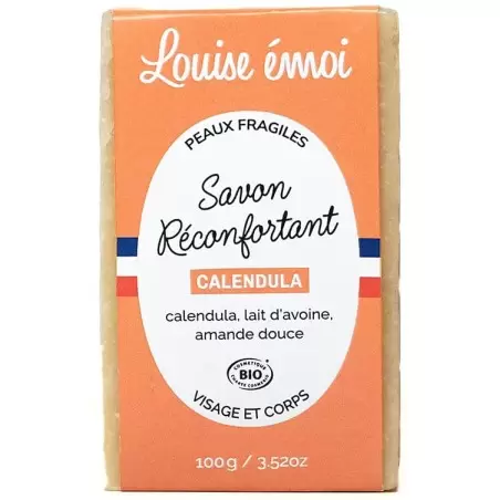 Savon solide Calendula et Lait d'avoine Bio - 100g - Louise émoi