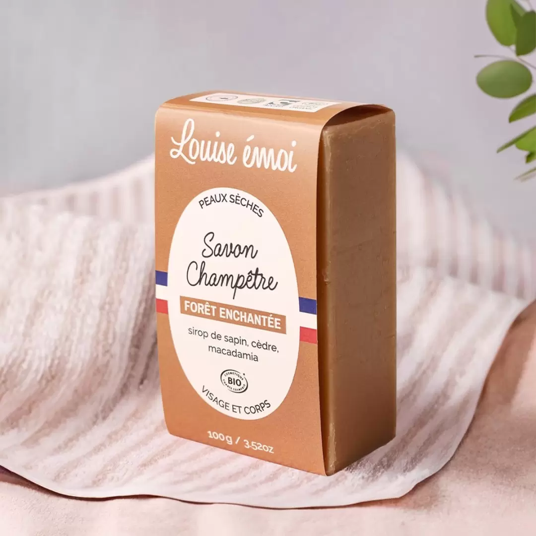 Savon Bio au Pin de Sibérie & Cèdre - Forêt enchantée - Louise émoi
