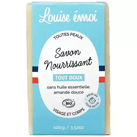 Savon Neutre bébés & enfants Bio - Tout doux - 100g - Louise Émoi