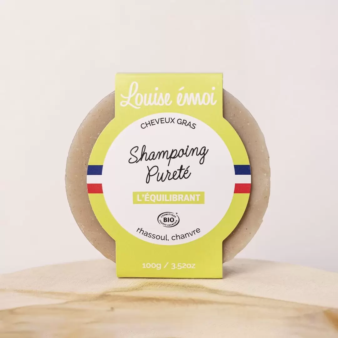 Shampoing solide BIO cheveux gras - L'équilibrant - Louise émoi