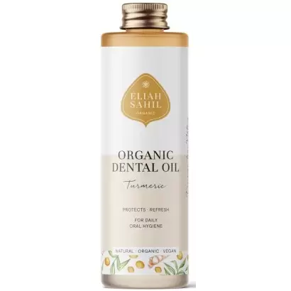 Bain de bouche ayurvédique BIO au curcuma - Oil Pulling - Eliah Sahil