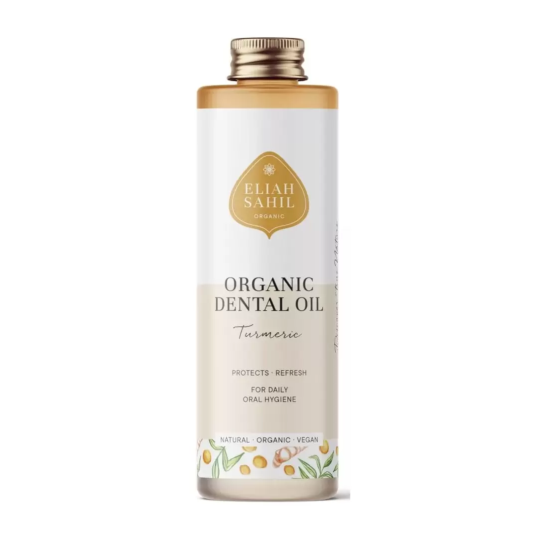Bain de bouche ayurvédique BIO au curcuma - Oil Pulling - Eliah Sahil