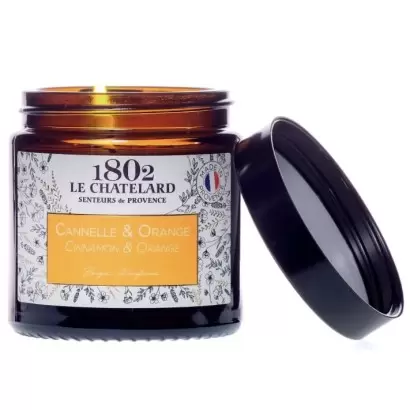 Bougie parfumée Cannelle Orange - 80g - Le Chatelard 1802