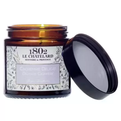 Bougie parfumée Cachemire Délicat - 80g - Le Chatelard 1802