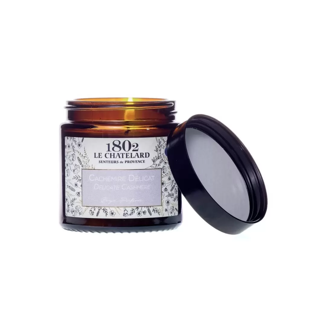 Bougie parfumée Cachemire Délicat - 80g - Le Chatelard 1802