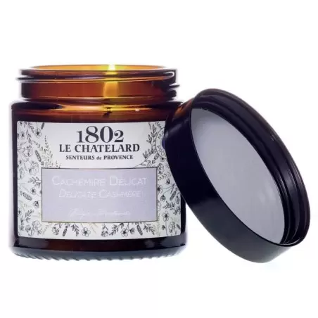 Bougie parfumée Cachemire Délicat - 80g - Le Chatelard 1802