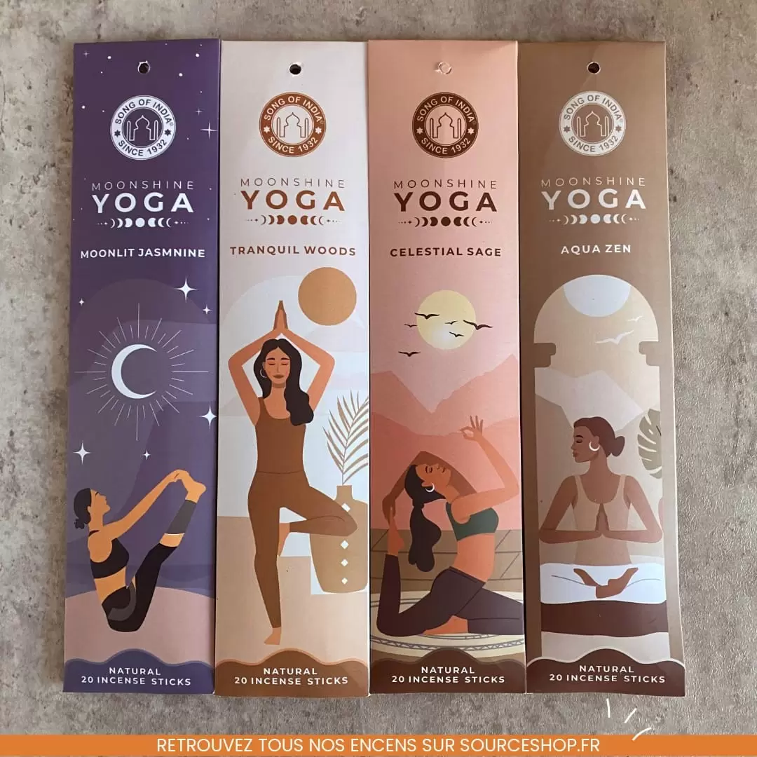 Encens ayurvédique Tranquil Woods - Moonshine Yoga - Song of India