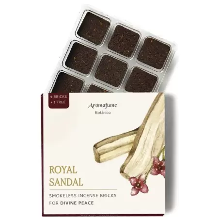 Briques d'encens Bois de Santal sans fumée - Aromafume