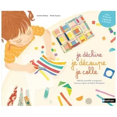 Je déchire, je découpe, je colle - Cahier Montessori