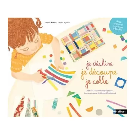 Je déchire, je découpe, je colle - Cahier Montessori