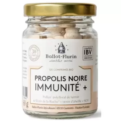 Comprimés Immunité à la Propolis noire Bio – Ballot-Flurin
